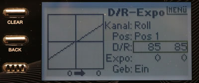 Dual-Rate und Expo einstellen am RC Sender