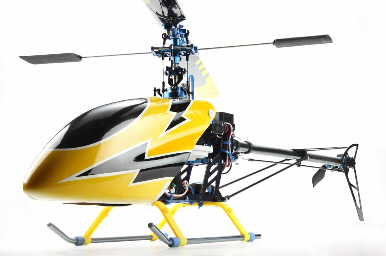 Bell-Hiller-Steuerung am Modellhelikopter mit Paddelstange